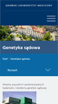 Mobile Screenshot of genetyka-sadowa.gumed.edu.pl