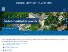 Tablet Screenshot of internet.gumed.edu.pl