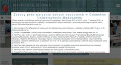 Desktop Screenshot of biblioteka.gumed.edu.pl