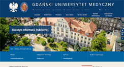 Desktop Screenshot of bip.gumed.edu.pl