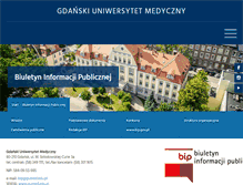 Tablet Screenshot of bip.gumed.edu.pl