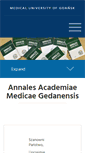 Mobile Screenshot of annales.gumed.edu.pl