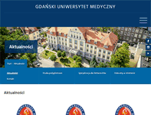 Tablet Screenshot of farmacjaprzemyslowa.gumed.edu.pl