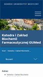 Mobile Screenshot of biochemiafarmaceutyczna.gumed.edu.pl